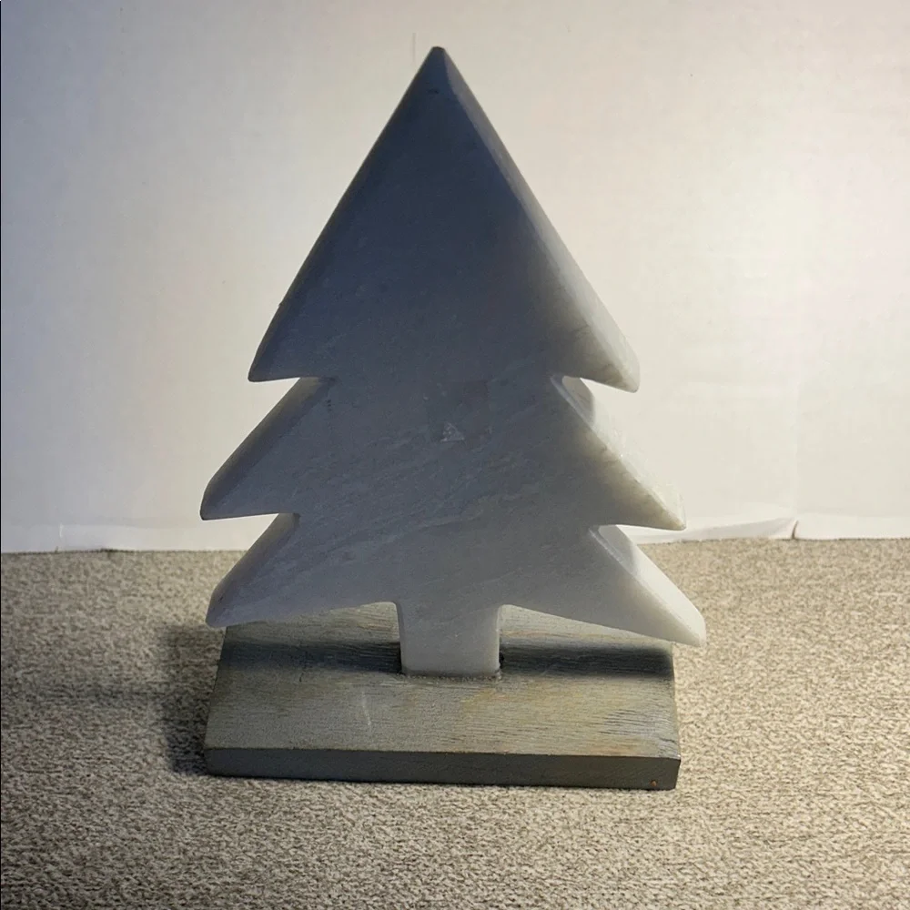 White Decorative Holiday Tree Stocking Holder - Unbranded